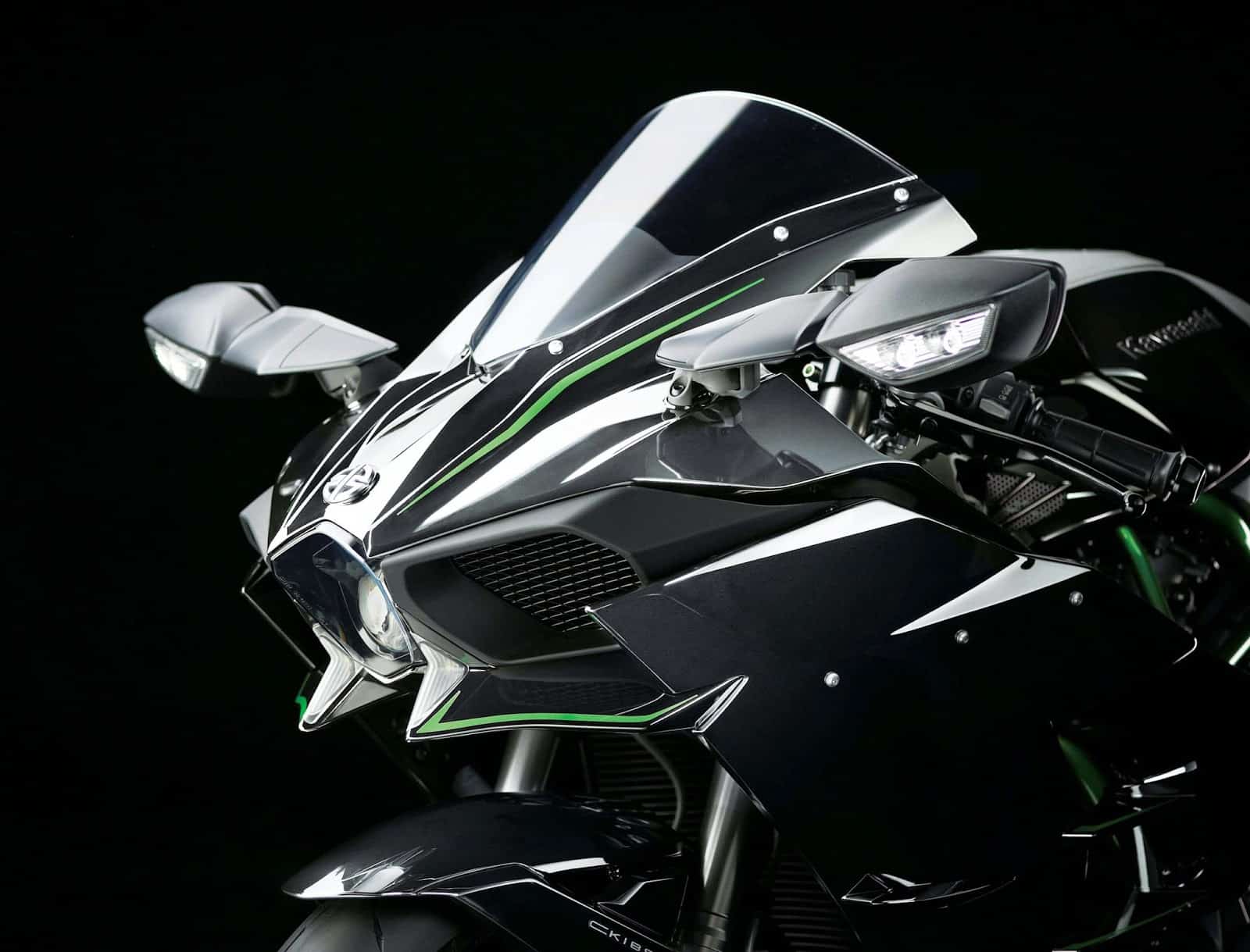 Kawasaki Ninja H2 - Divulgação Kawasaki Ninja H2 - Divulgação