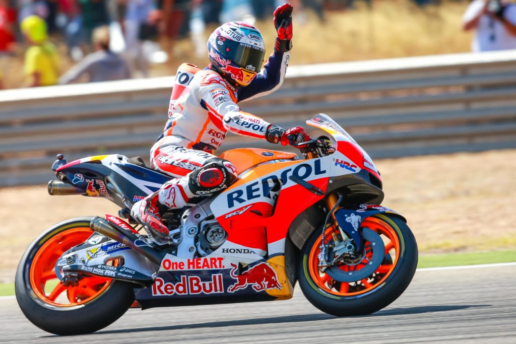Marc Márquez vence o MotoGP de Aragão na Espanha