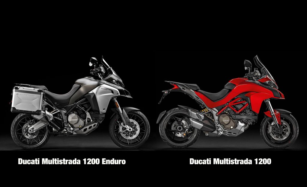 Comparação Multistrada 1200 Enduro X Multistrada 1200