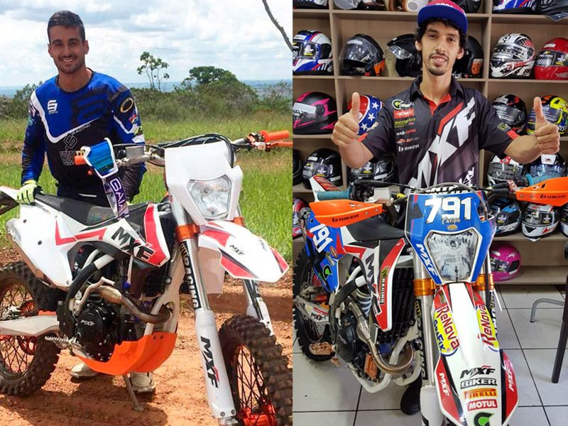 Vitor Borges e Caxopa integram o time MXF e correrão com a nova moto 250RX no Brasileiro de Enduro FIM. Foto: Divulgação MXF. 