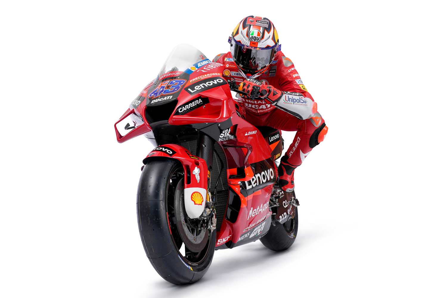 Jack Miller - Equipe Ducati 2022 - Pintura Desmosedici GP 22 da equipe de fábrica será na cor original "Ducati Red"