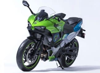 Ninja HEV (Hybrid Electric Vehicle) a moto hibrida a hidrogênio e motor elétrico
