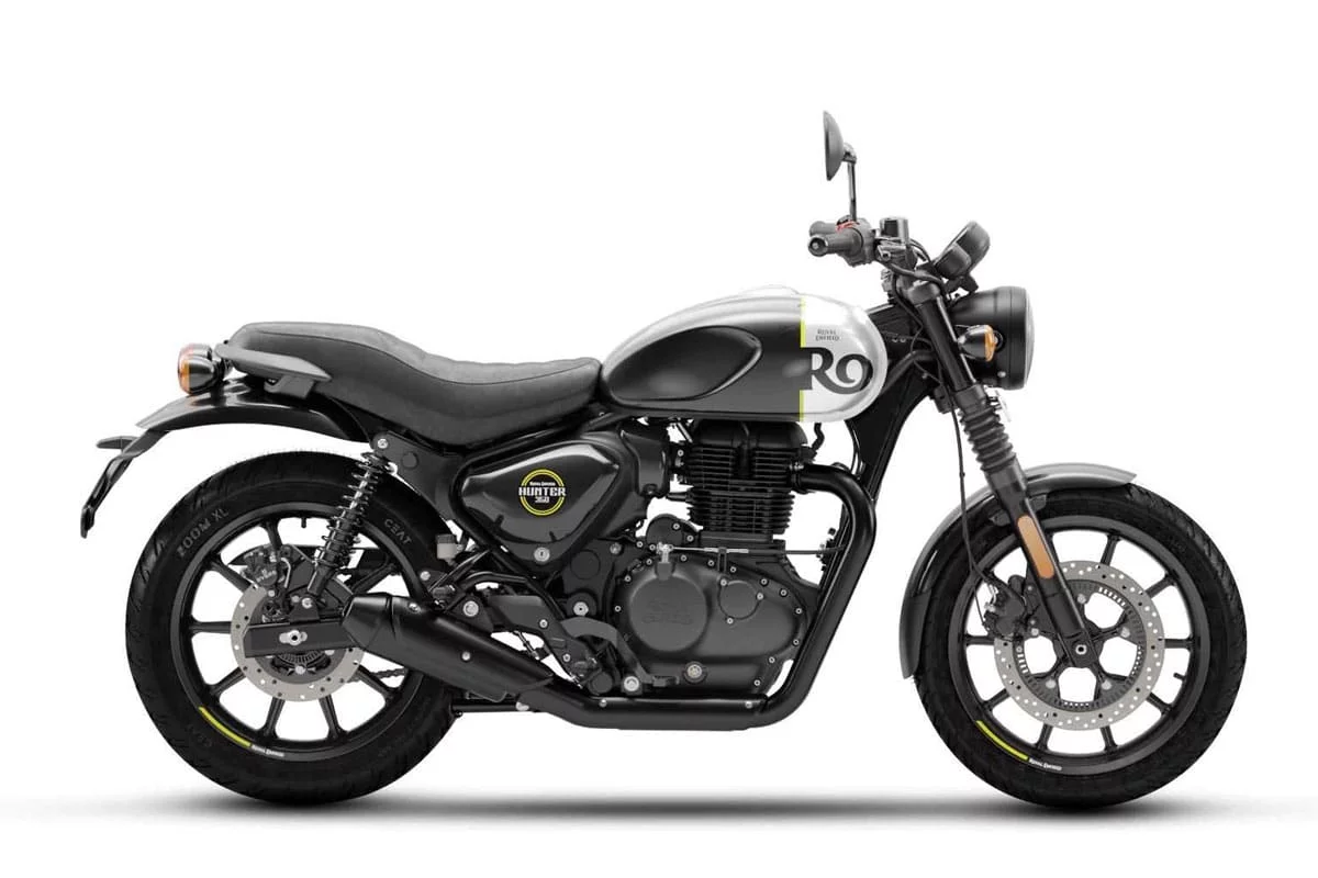royal enfield hunter 350 rebel black