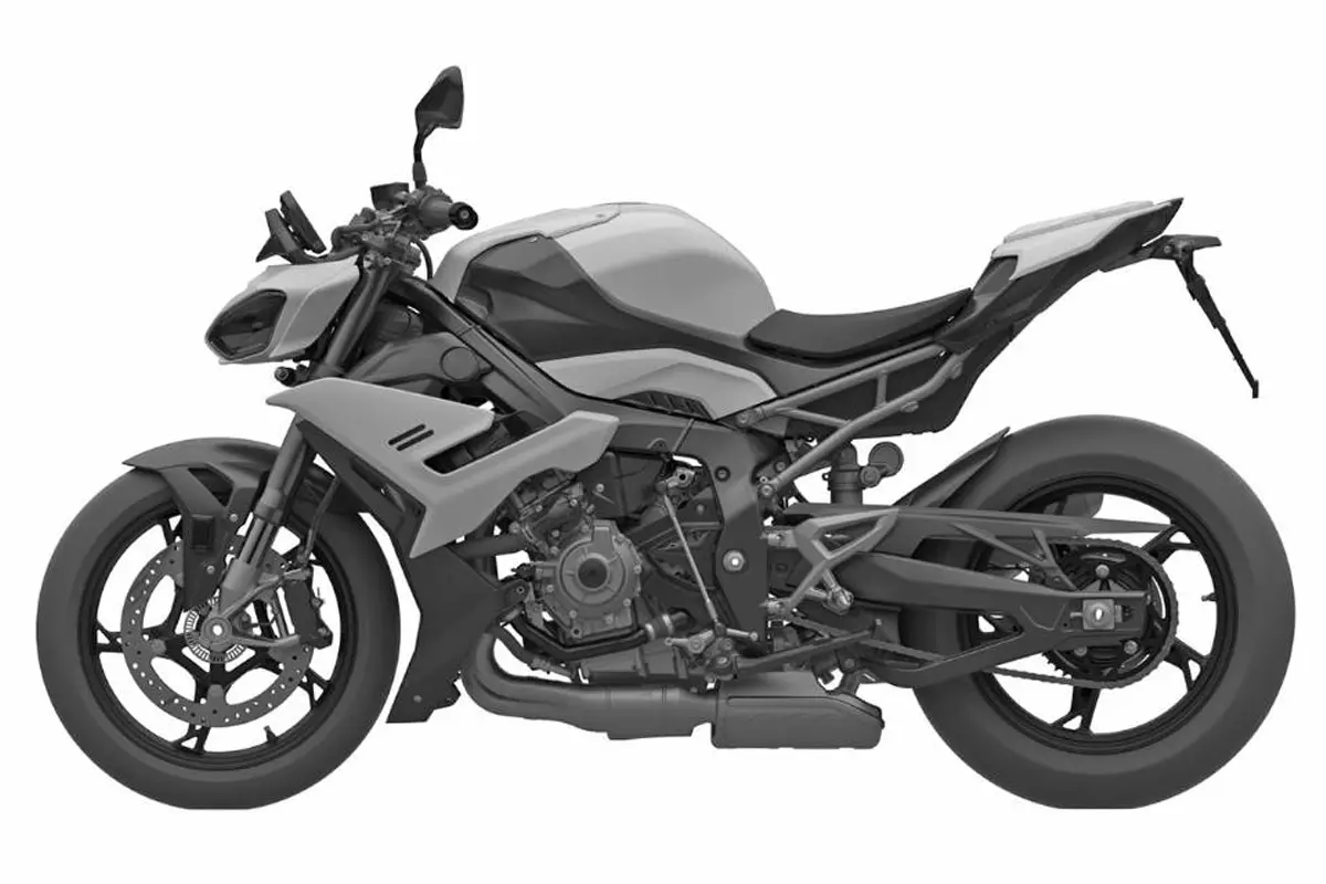 Desenho da BMW S 1000 R em publicação no INPI