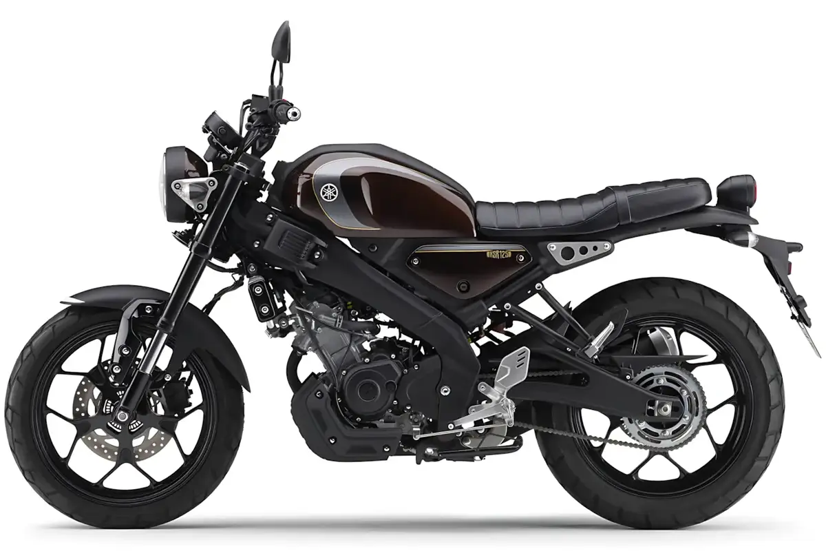 Yamaha XSR125 2025 - nova cor Berry Dark Orange Metallic - Divulgação Yamaha XSR125 2025 - nova cor Berry Dark Orange Metallic - Divulgação