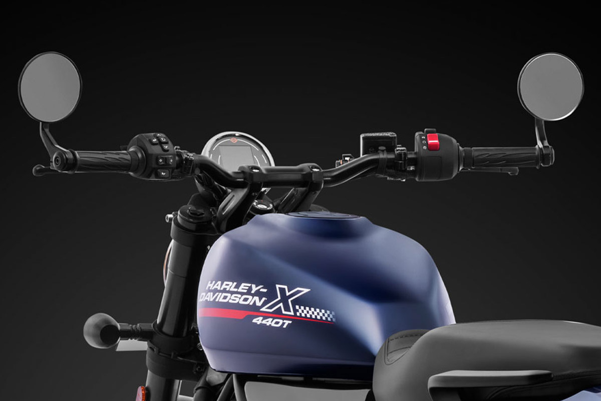 Harley-Davidson X440 T- detalhe dos retrovisores - Divulgação Harley-Davidson X440 T- detalhe dos retrovisores - Divulgação
