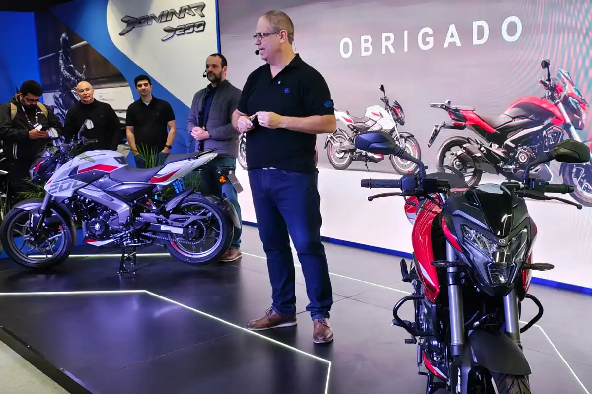 Bajaj - Waldyr Ferreira durante o Festival Interlagos 2025 - Divulgação Bajaj - Waldyr Ferreira durante o Festival Interlagos 2025 - Divulgação