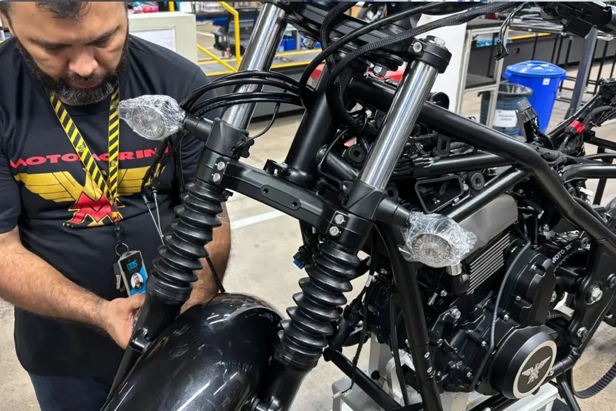 Moto Morini em Manaus - Divulgação Moto Morini em Manaus - Divulgação