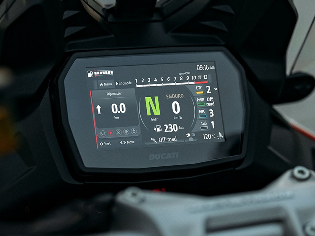 Painel TFT de 5 polegadas - Divulgação Painel TFT de 5 polegadas - Divulgação