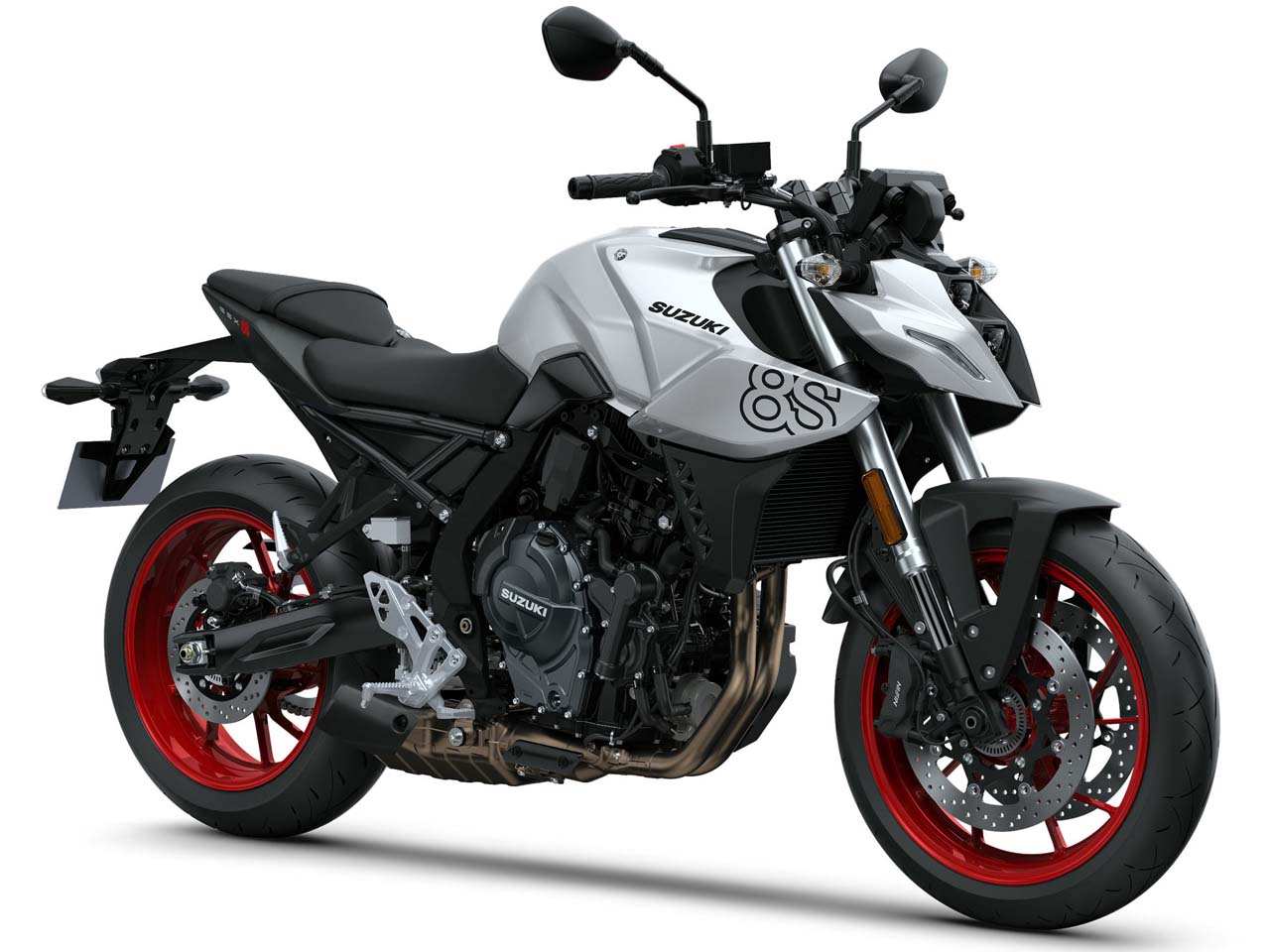 Prata com rodas vermelhas (Metallic Mat Black nº2/Metallic Mat Sword Silver) - Divulgação Prata com rodas vermelhas (Metallic Mat Black nº2/Metallic Mat Sword Silver) - Divulgação