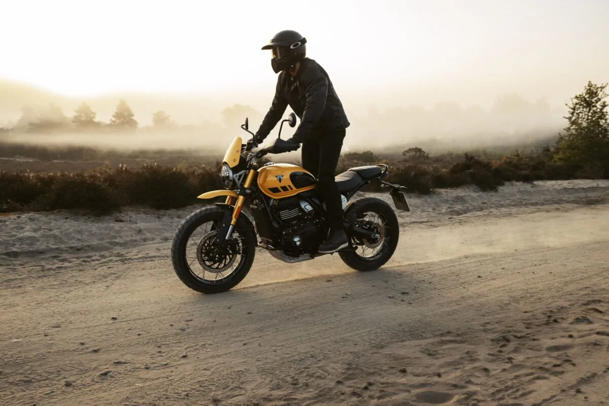 Triumph Scrambler 400 XC - Divulgação Triumph Scrambler 400 XC - Divulgação