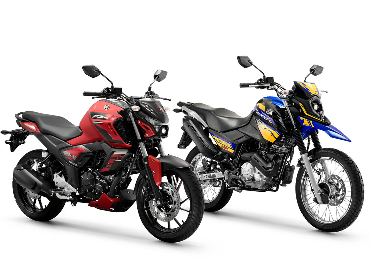 Yamaha FZ15 Deadpool e Crosser Z Wolverine - Divulgação Yamaha FZ15 Deadpool e Crosser Z Wolverine - Divulgação