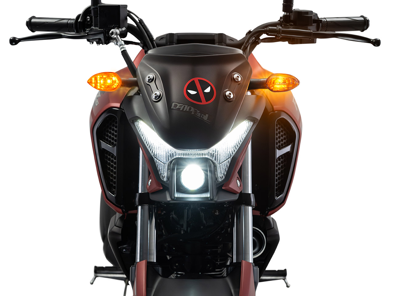 Yamaha FZ15 Deadpool - Divulgação Yamaha FZ15 Deadpool - Divulgação