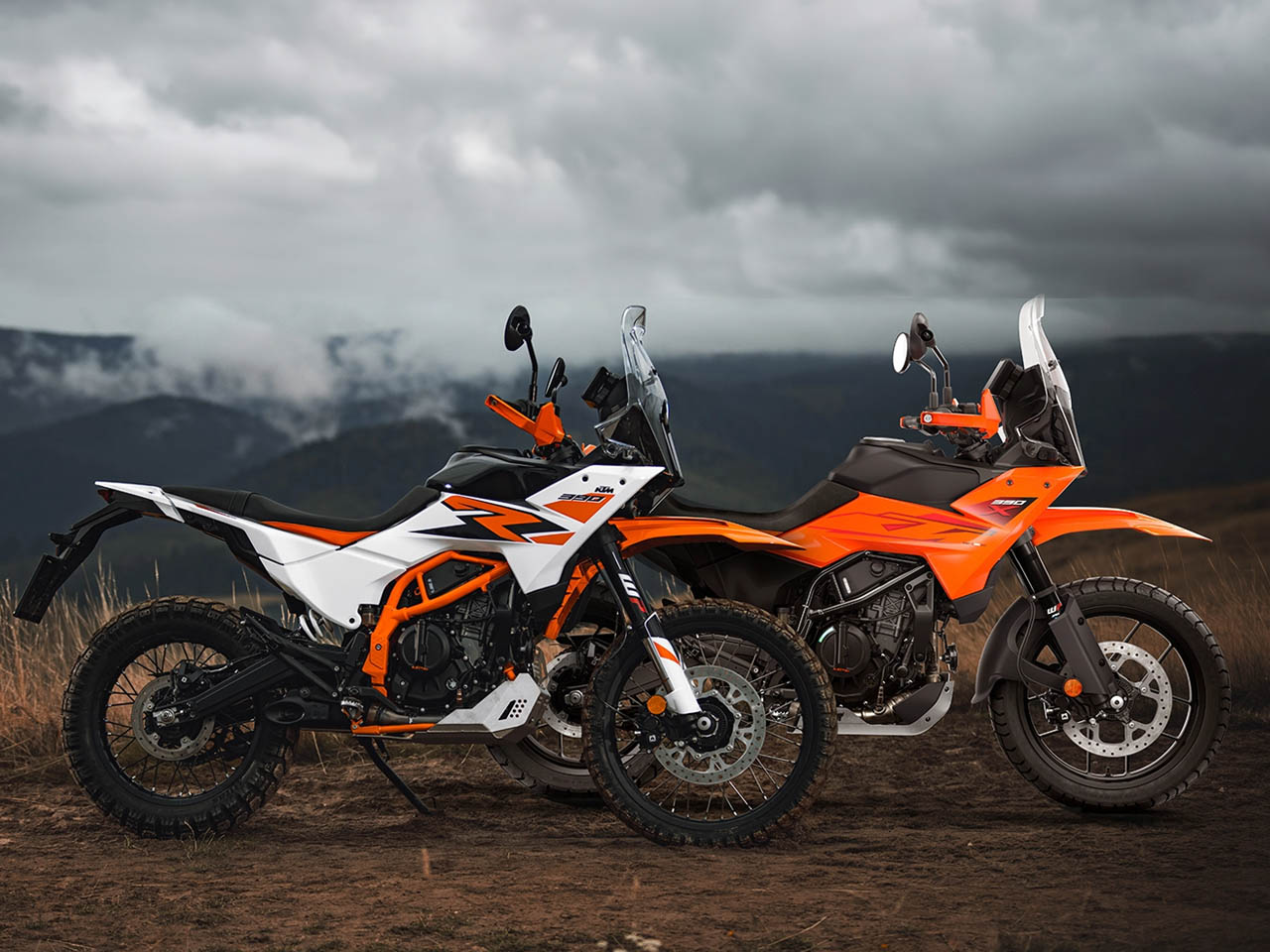 KTM 390 Adventure X e R - Divulgação KTM 390 Adventure X e R - Divulgação