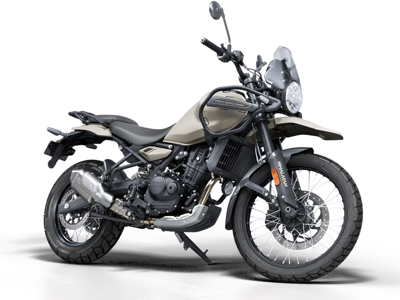 Royal Enfield Himalayan 450 - Kaza Brown - Divulgação Royal Enfield Himalayan 450 - Kaza Brown - Divulgação