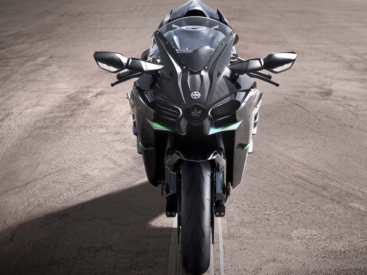 Kawasaki Ninja H2 2027 - Divulgação Kawasaki Ninja H2 2027 - Divulgação