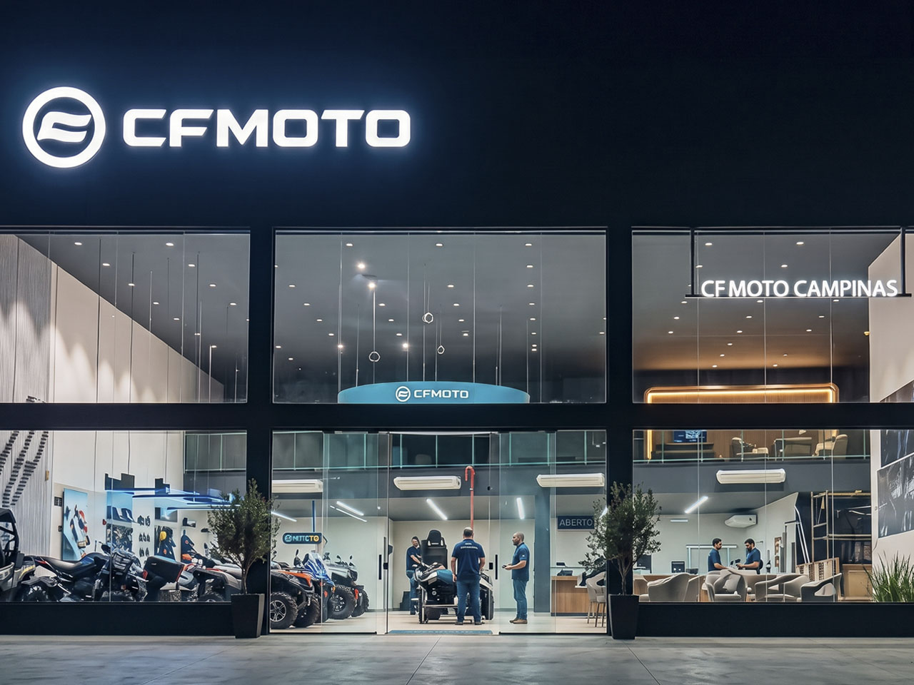 CFMoto Campinas - projeção por IA CFMoto Campinas - projeção por IA