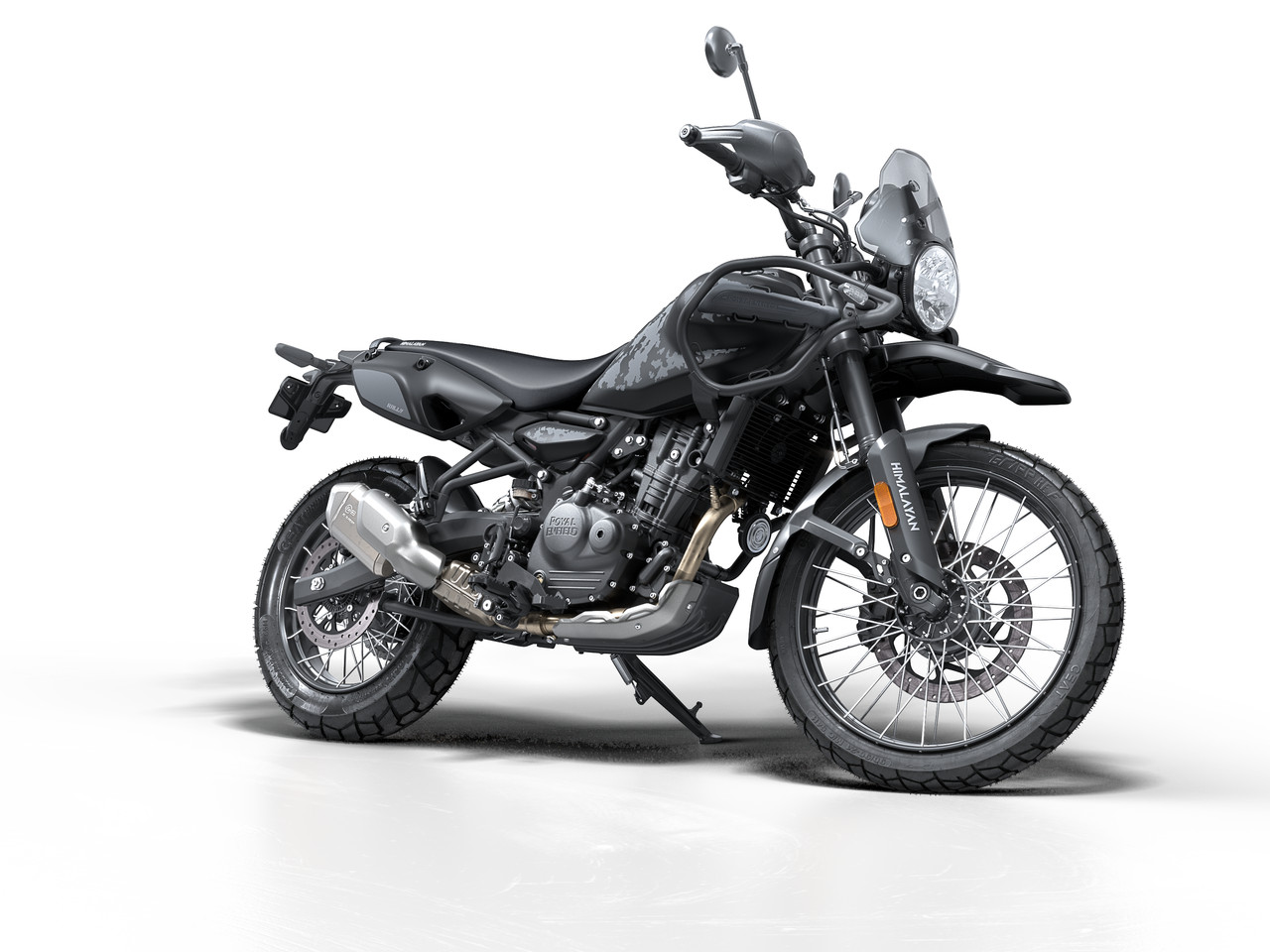 Royal Enfield Himalayan 450 - Mana Black - Divulgação Royal Enfield Himalayan 450 - Mana Black - Divulgação