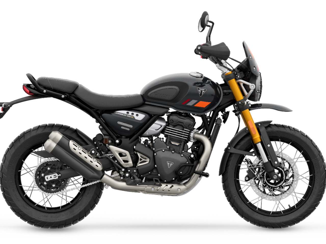 Triumph Scrambler 400 XC - Divulgação Triumph Scrambler 400 XC - Divulgação