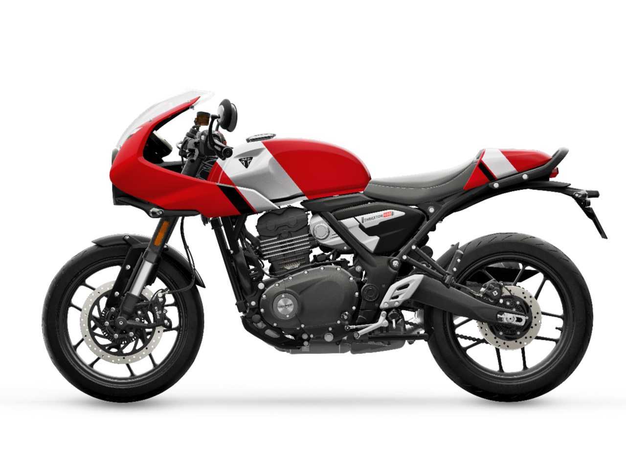 Triumph Thruxton 400 - Divulgação Triumph Thruxton 400 - Divulgação